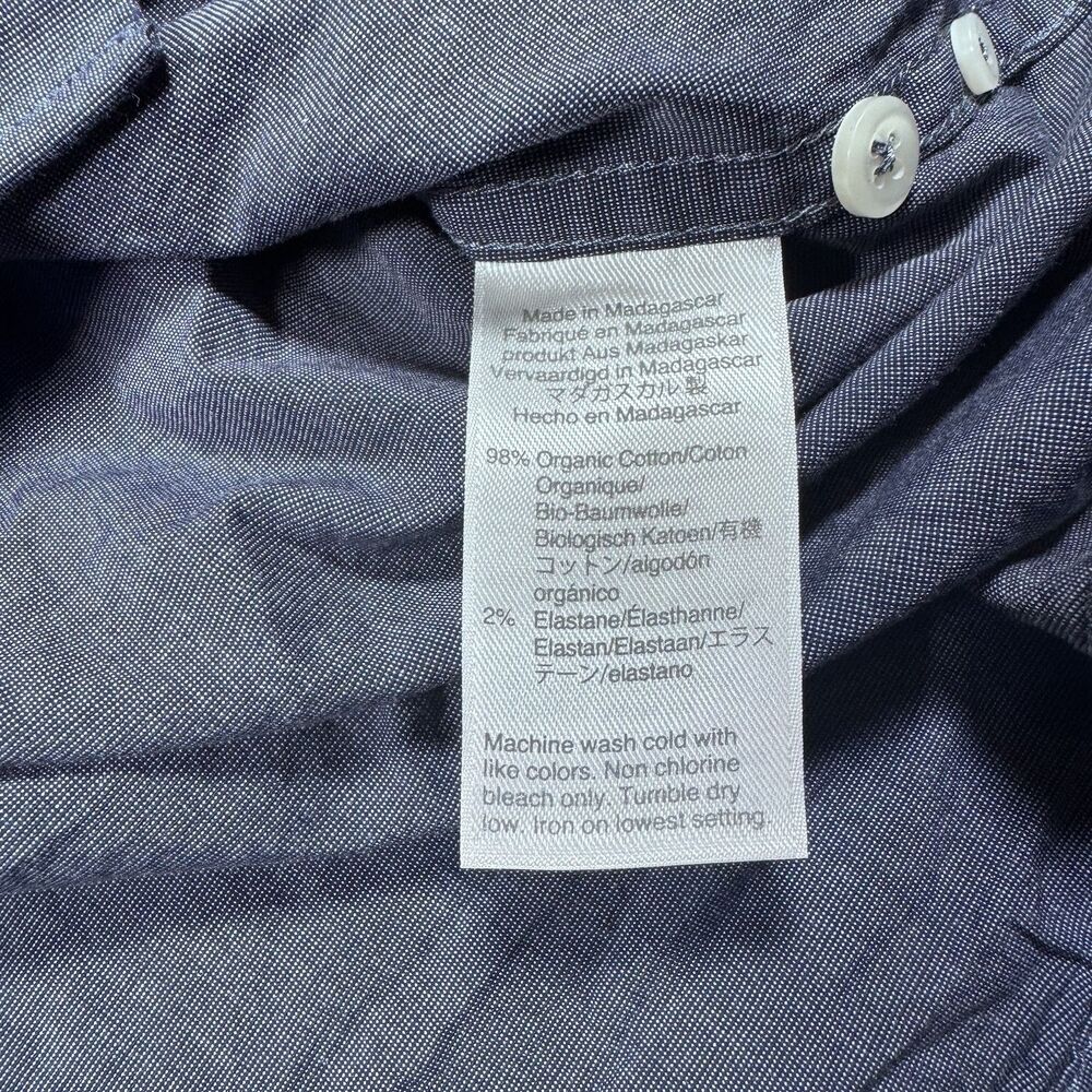 J Crew Gray Slim Fit Stretch Secret Wash Long Sleeve Button Shirt Men’s Medium - Picture 4 of 6
